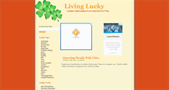 Desktop Screenshot of livinglucky.com